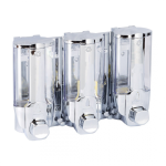 Gümüş Manuel Üçlü Sıvı Sabun Verici