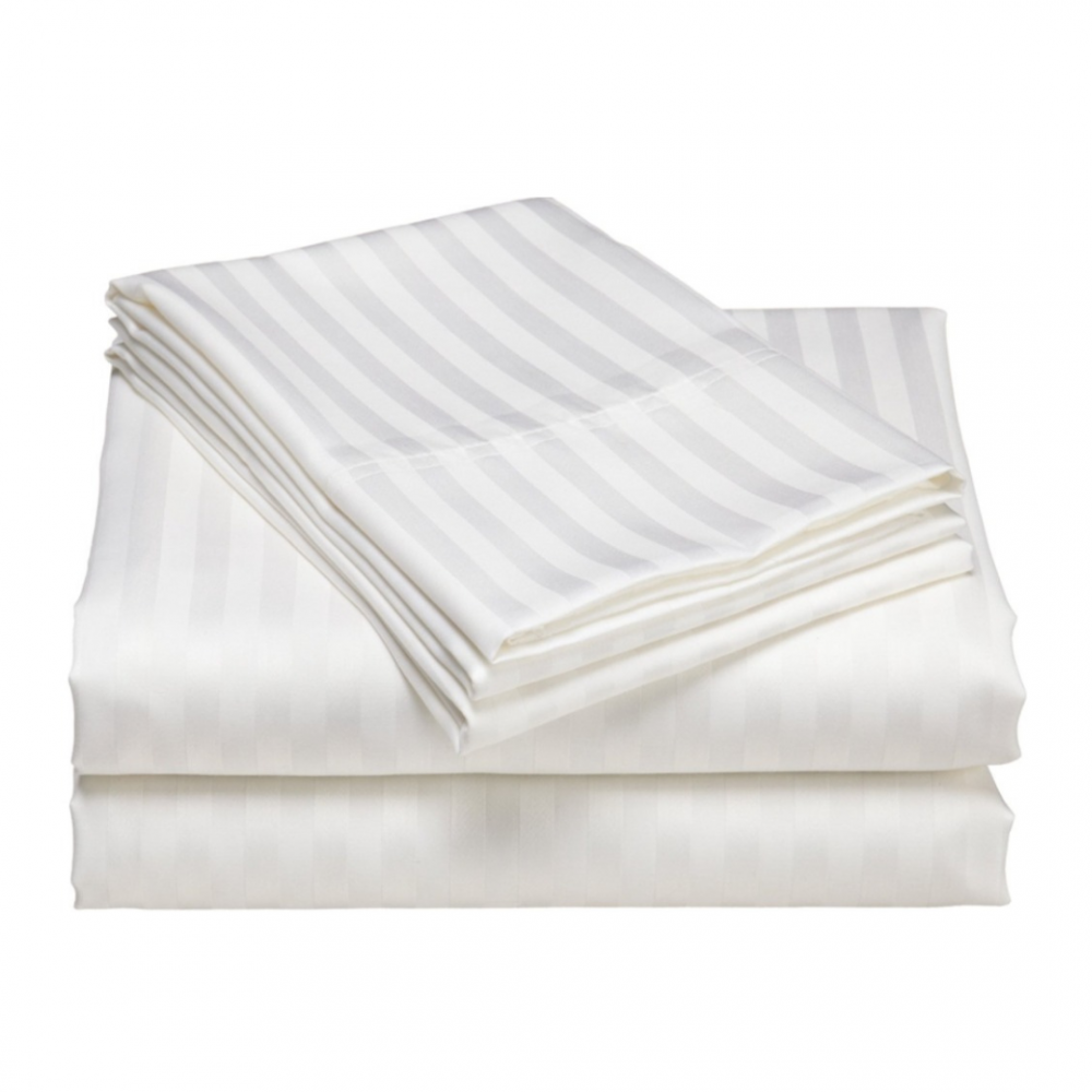 Çarşaf Çift Kişilik Saten Yollu 83 Tel